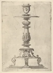 Gyertyatartó terv, 1548-49.