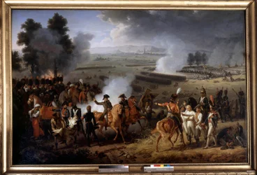 Charles Antoine Desaix de Veygoux tábornok (1768-1800) halála a marengói csatában 1800. június 14-én Jacques Augustin Catherine (Jacques-Augustin-Catherine) Pajou (1766-1828) festménye, Chateau de Legiss-Sainteau 1800. Grosbois
