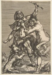 Két harcoló koldus, 1612-16.