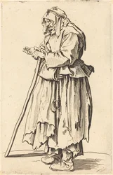 Jótékonysági koldusasszony c. 1622.