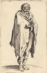 Csupasz fejű és lábú koldus, 1622 körül