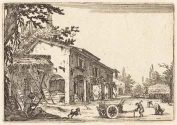 Egy farm udvara