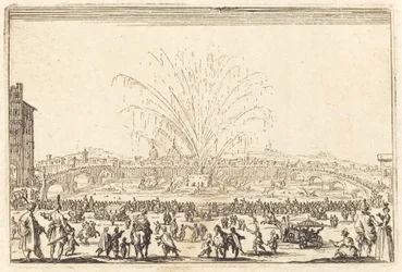 Tűzijáték az Arnón, Firenzében