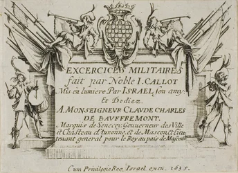 Frontispiece, a katonai gyakorlatokból