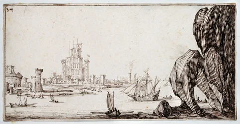 Harbour (toll és barna tinta papíron)