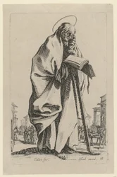 Szent Simon, a „Jézus, a tizenkét apostol és Mária” sorozat 14. lapja