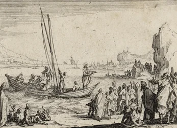 Jézus a tenger mellett prédikál, 1635