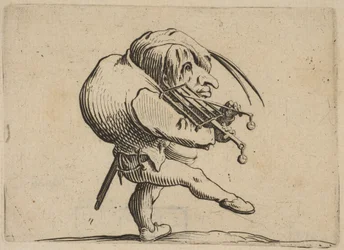 Grillezőt kaparó ember hegedű képében..., 1616-22.
