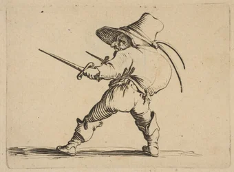 A párbajozó karddal és tőrrel, Varie..., 1616-22.