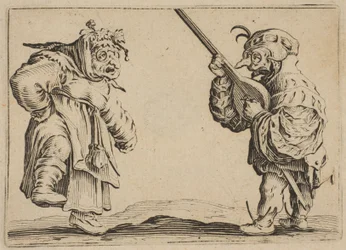 Les Danseurs au Luth A táncosok lanttal, a Les Caprices B sorozatból, The Nancy Set, 1617-20.