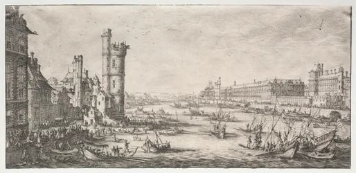 Párizs két nagyszerű kilátása: kilátás a Louvre-ra, 1628-1630.