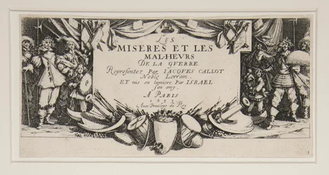 A háború nagy nyomorúságai: 1. sz. – Frontispiece