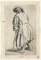 A koldusok: Vén koldus egyetlen mankón, c. 1623.