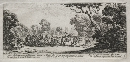 A háború nyomorúsága: A gonosztevők letartóztatása, 1633.