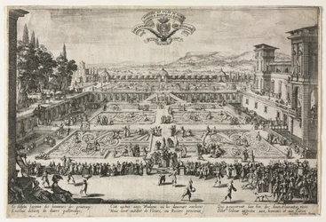 A nancyi palota kertje, 1625.