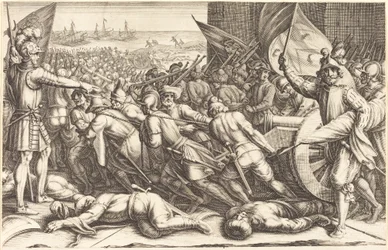 A csapatok újbóli bevonulása c. 1614.