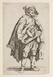 A rohanós játékos a The Beggars-ből (Le Joueur de Vielle)