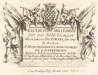 A katonai gyakorlatok címlapja, 16341635.