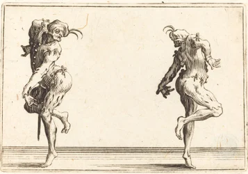 Két pantaloon táncol, c. 1622.