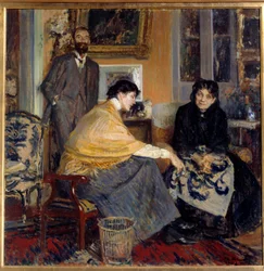 Mrs. Ludovic Halevy, fia, Elie Halevy író (1870-1937) és Florence Halevy Jacques Emile (Jacques-Emile) Blanche festménye (1861-1942) 20. századi magángyűjtemény