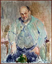 Antoine Bourdelle francia szobrász (1861-1929) portréja Jacques Emile (Jacques-Emile) Blanche (1861-1942) festménye