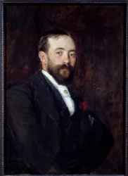 Don Rafael de Ochoa y Madrazo spanyol festő portréja (1858) Jacques Emile (Jacques-Emile) Blanche (1861-1942) festménye 1890 V. 0,55x0,77 m Rouen, Szépművészeti Múzeum