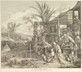 La Chasse Chinoise A kínai vadászat, a Chinoiseries-ből, 1743 után.