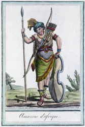 Afrikai Amazon - Grasset St Sauveur „” Utazások enciklopédiájában”, szerk. 1796