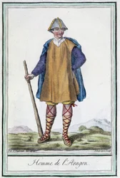 Aragóniai ember (Spanyolország) – Grasset St Sauveur „” Utazások enciklopédiájában”, szerk. 1796