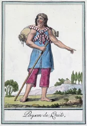 Quito paraszt (Ecuador) - Grasset St Sauveur „” Utazások enciklopédiájában”, szerk. 1796