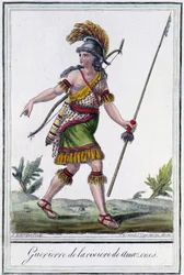 Az Amazonas folyó harcosa – Grasset St Sauveur „” Utak enciklopédiájában”, szerk. 1796