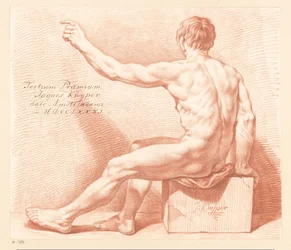 Ülő férfi akt, hátulról nézve (3. díj 1781)