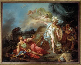 Minerve-i csata a Mars ellen Jacques Louis David (1748-1825) festménye V. 1,4x1,8 m