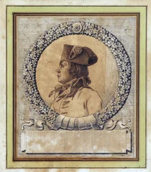 Philippe Francois Joseph Le Bas - Philippe-Francois-Joseph Le Bas (1764-1794) portréja, Jacques Louis David (1748-1825), c. 1793 - Toll, ecset, indiai tinta papíron, D 15.2 - Magángyűjtemény