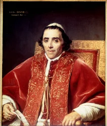 VII. Pius (1742-1823) portréja, David. 1805. Versailles-i Múzeum