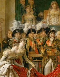 Napóleon koronázása a Notre-Dame-székesegyházban …