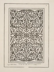 Design for Parterre, Theater des Plans et Jardinages, Pub.1652 (metszet)