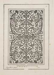Design for Parterre, Theater des Plans et Jardinages, Pub.1652 (metszet)