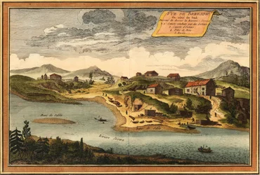 Beryozovo kilátása a Szoszva folyó felől, 1760