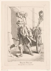 Utcai árus seprűvel Balais Balais (cím a tárgyon) Cris de Paris (sorozat címe) Párizsi utcai árusok (sorozat címe)