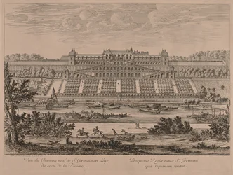 St. Germain en Laye kastélya a folyó felől.