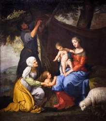 A Szent Család pihenése,1630-40 (olaj, vászon)