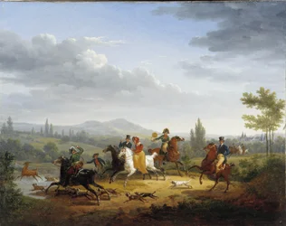 A szarvasvadászat (olaj, vászon)