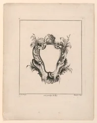 Escutcheon, a "Recueil Nouveau de Differens Cartouche"-ból