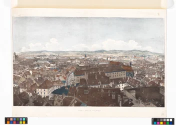 Bécs panorámája nyugat felé, a Szent Péter-templomból
