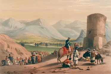 A Maidan völgye, 1839 körül (kőnyomat, színezett)