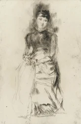 Ágnes, 1873-75 körül (papíron szárazpont)