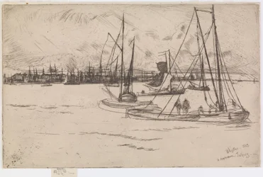 Amszterdam, a Tolhuisból, 1863.