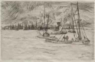 Amszterdam a Tolhuistól, 1863.