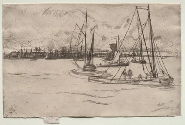 Amszterdam a Tolhuistól, 1863.